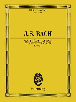 cover image of St Matthew Passion